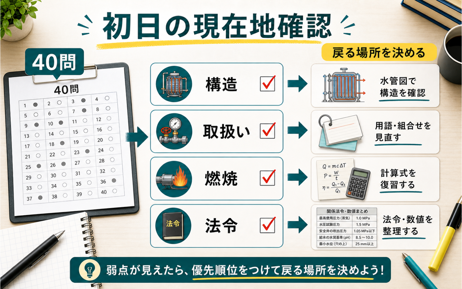 一級ボイラー技士 独学ガイド|教材を増やさず合格点へ近づく進め方 (2026年版) の挿絵 1