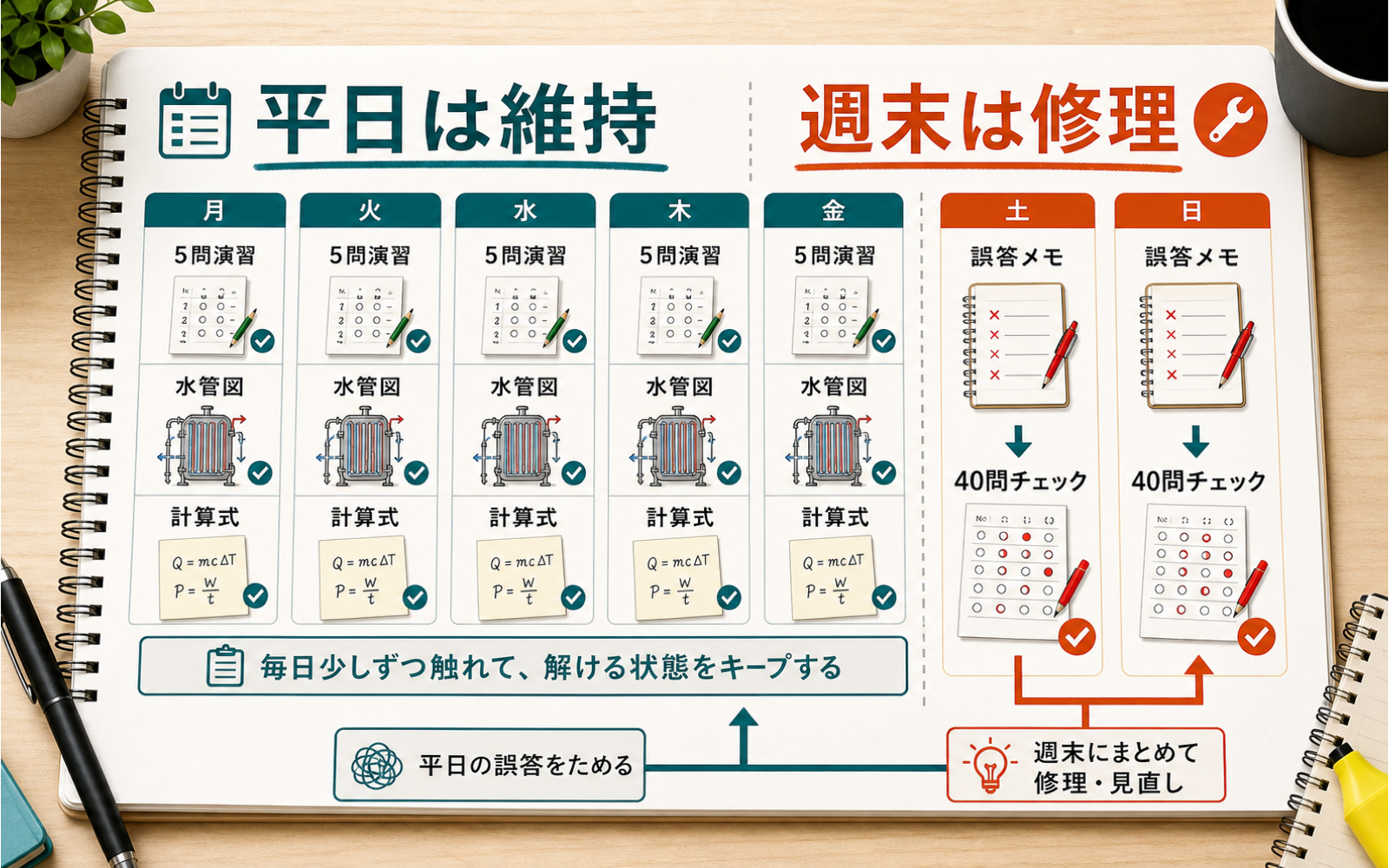 一級ボイラー技士 独学ガイド|教材を増やさず合格点へ近づく進め方 (2026年版) の挿絵 2