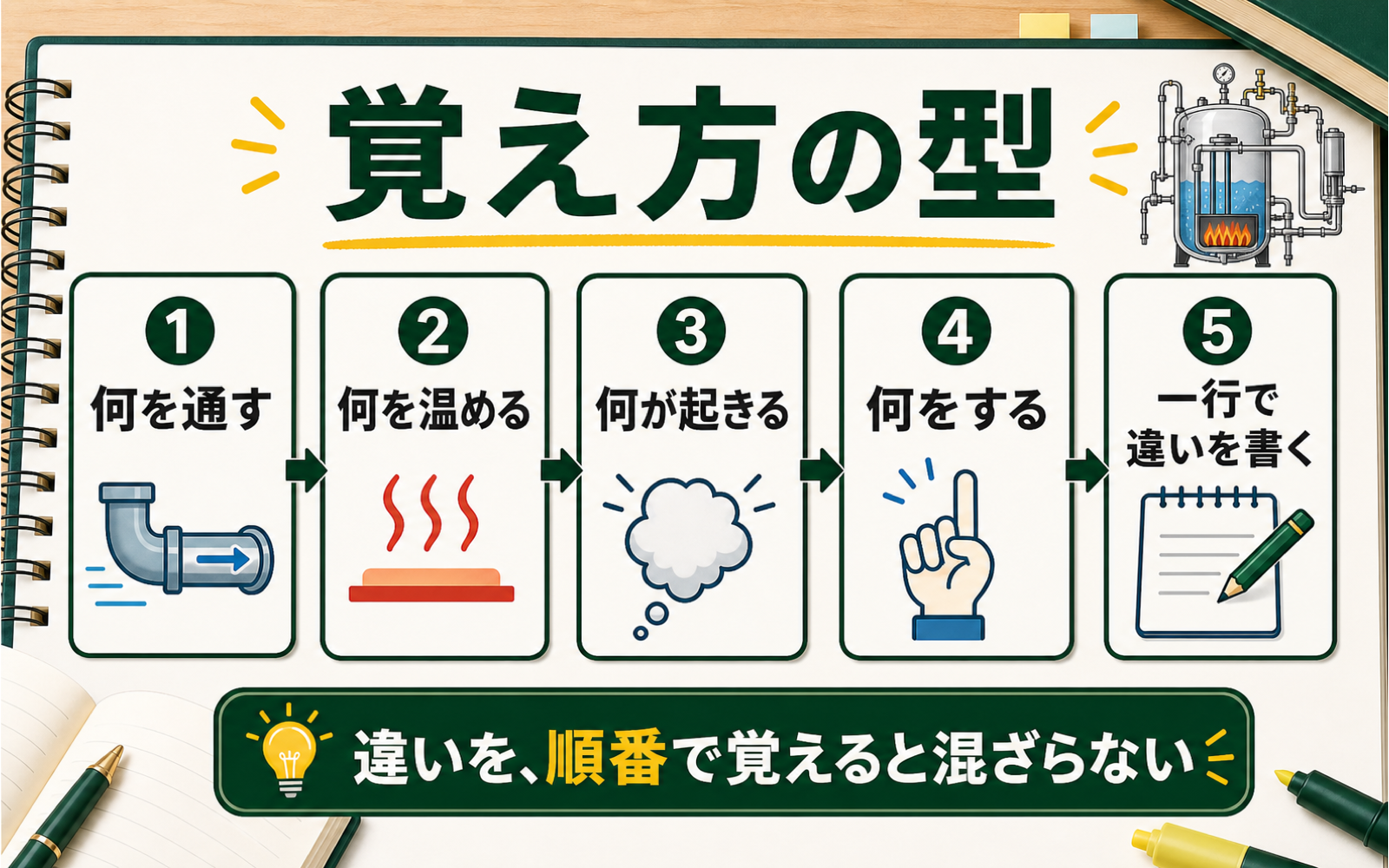 一級ボイラー技士 間違えやすい用語｜水管・附属設備・取扱いをペアで覚える (2026年版) の挿絵 2