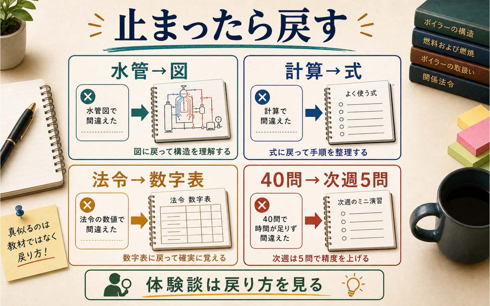一級ボイラー技士 合格者の勉強ルート｜実務経験を点数に変える10週間 (2026年版) の挿絵 2