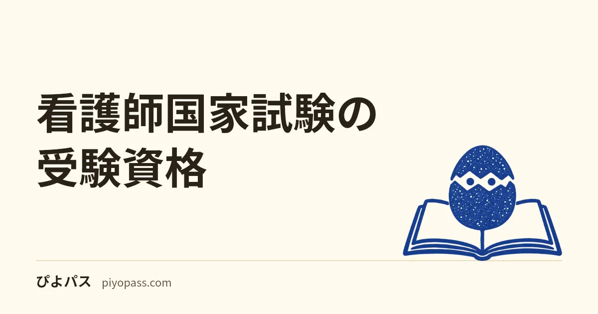 看護師国家試験の受験資格|大学・短大・専門学校・准看護師の経路を解説
